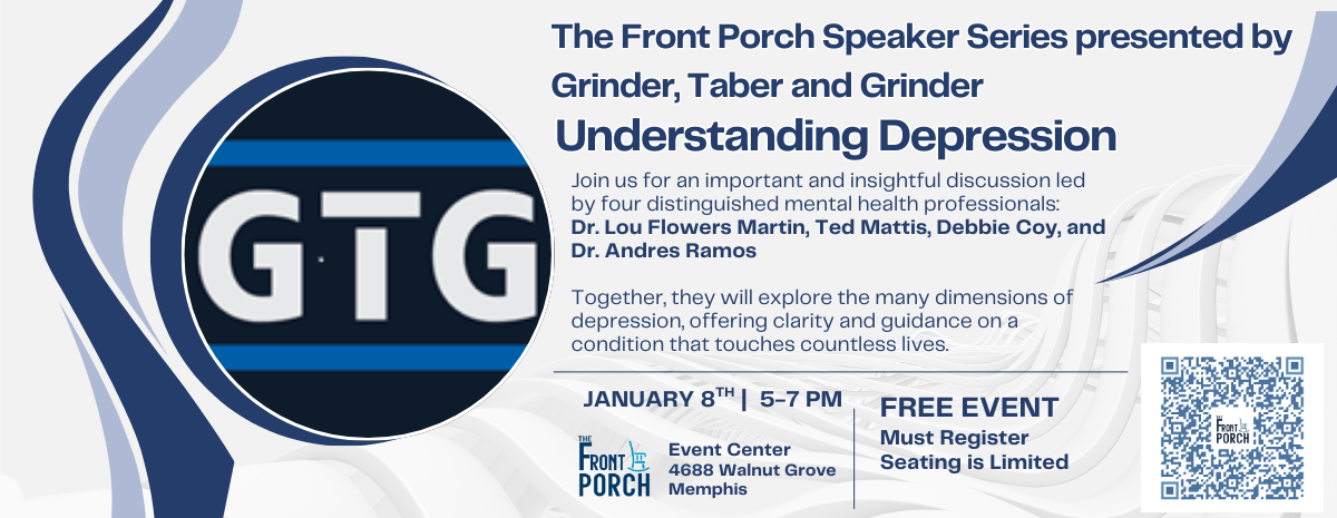 The Front Porch Speaker Series presented by Grinder, Taber & Grinder - Understanding Depression
